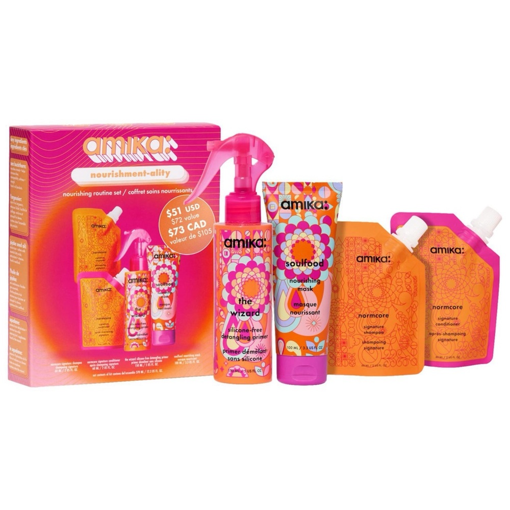 amika‎ Nourishment-ality Nourishing Routine Hair Gift Set, New in box